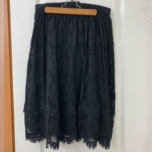 La Femme en Noir Southern Gothic Skirt in Black